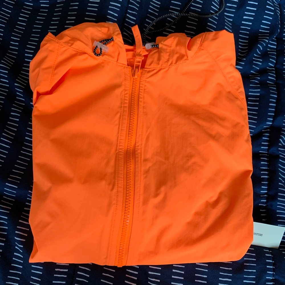Brand New Urban Outfitters Orange Windbreaker
